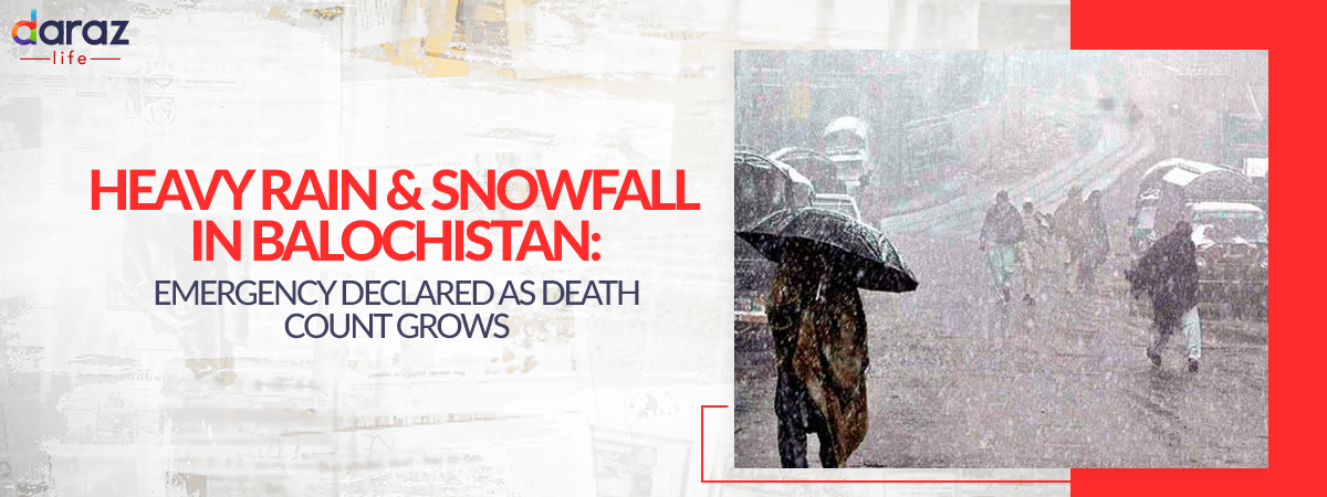  Heavy Rain and Snowfall in Balochistan: Emergency Declared As Death Count Grows