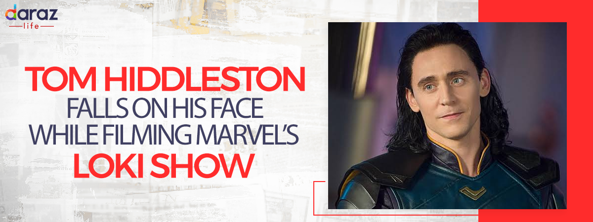  Tom Hiddleston from Thor Falls on His Face While Shooting Marvel’s LOKI Show