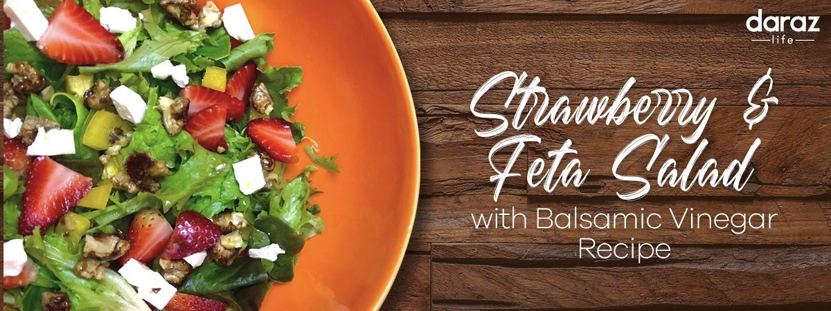  Strawberry & Feta Salad with Balsamic Vinaigrette Recipe