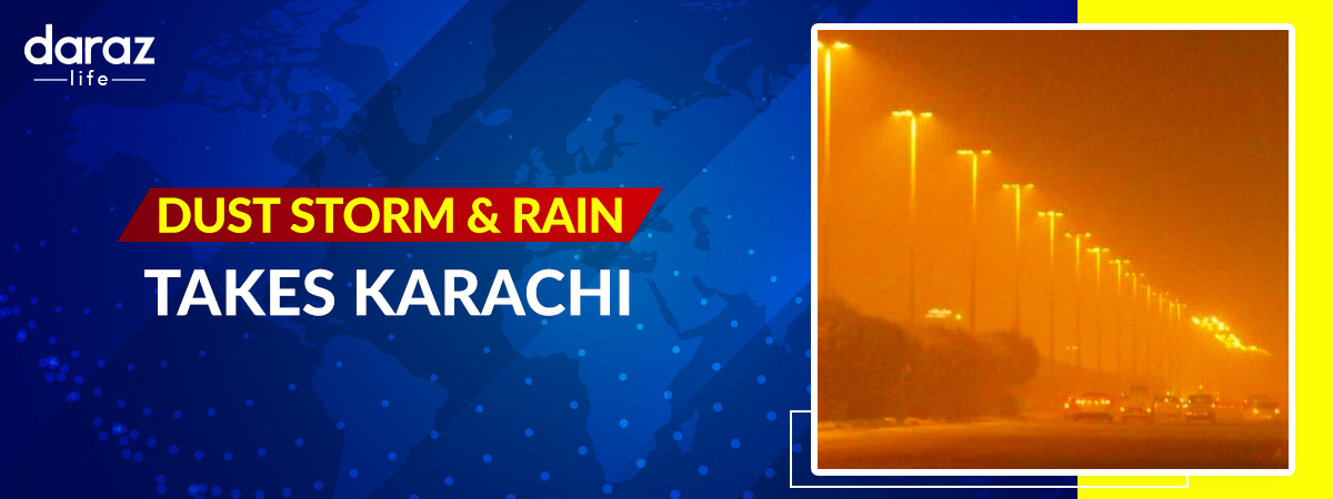  Dust Storm and Rain Take Karachi