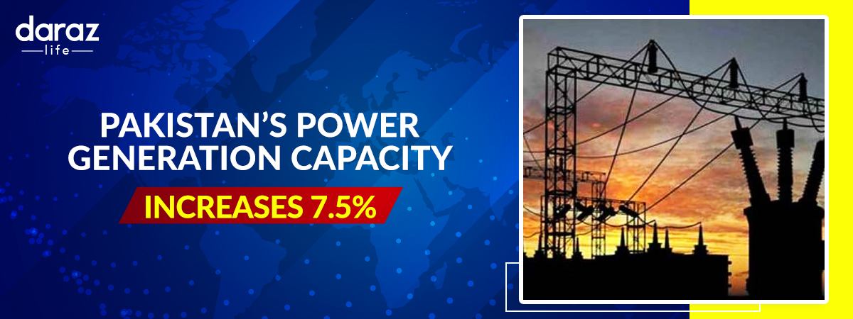  The Power Generation Capacity of Pakistan Increases by 7.5%