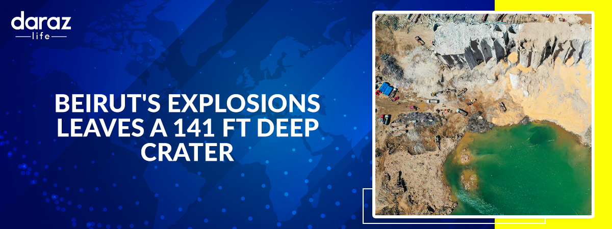  Beirut’s Explosion Leaves a Crater That is 141 ft. Deep