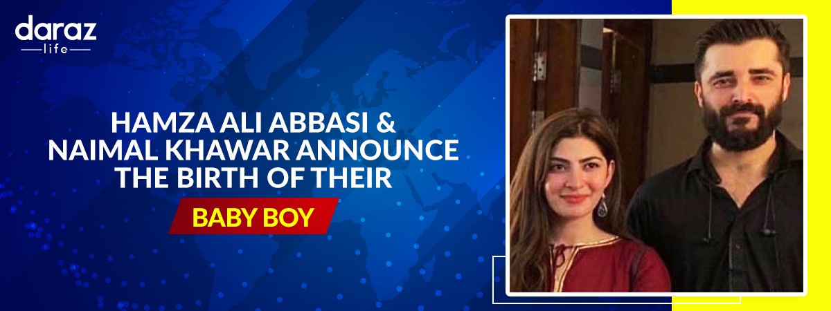  Hamza Ali Abbasi and Naimal Khawar Announce the Birth of Their Baby Boy