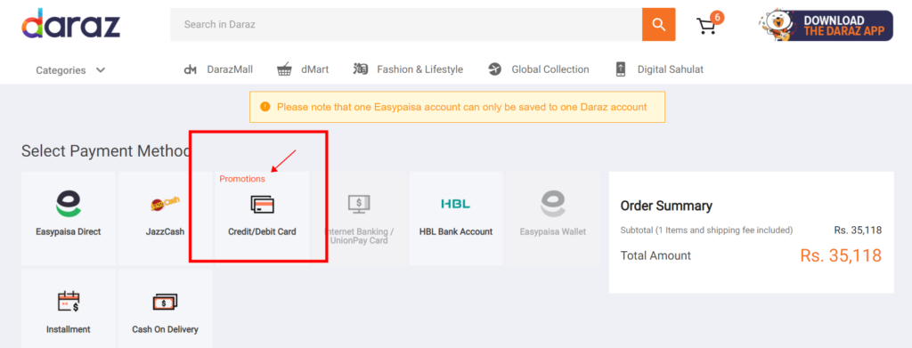 Daraz promo code, March 2024