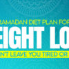 ramadan diet plan