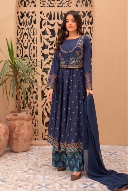 maria b eid suit blue