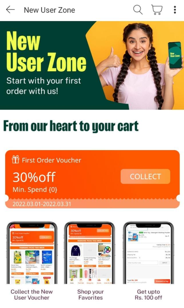 Daraz new user offer on sale