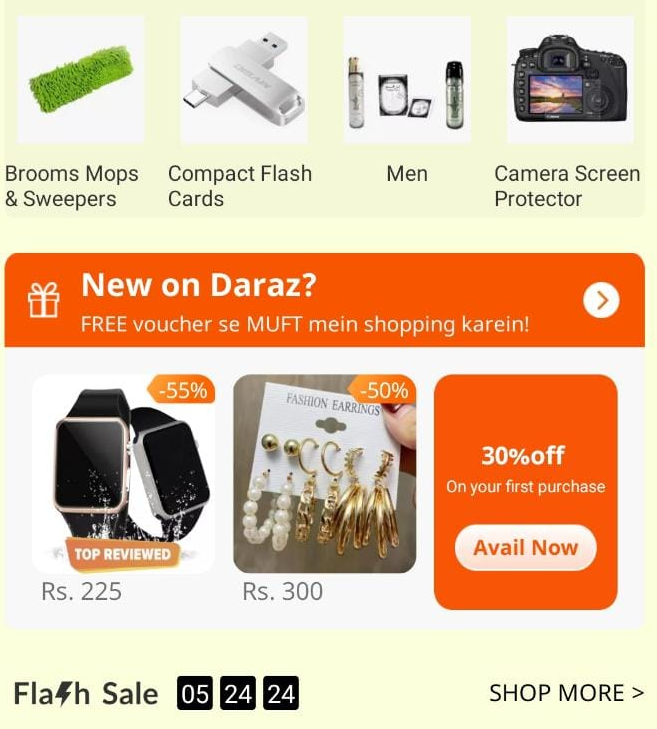 Daraz new sales app voucher