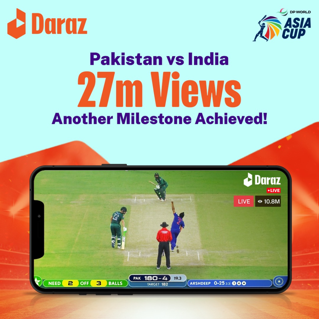 ASIA CUP 2022 ENJOY MATCHES EXCLUSIVELY ON DARAZ LIVE