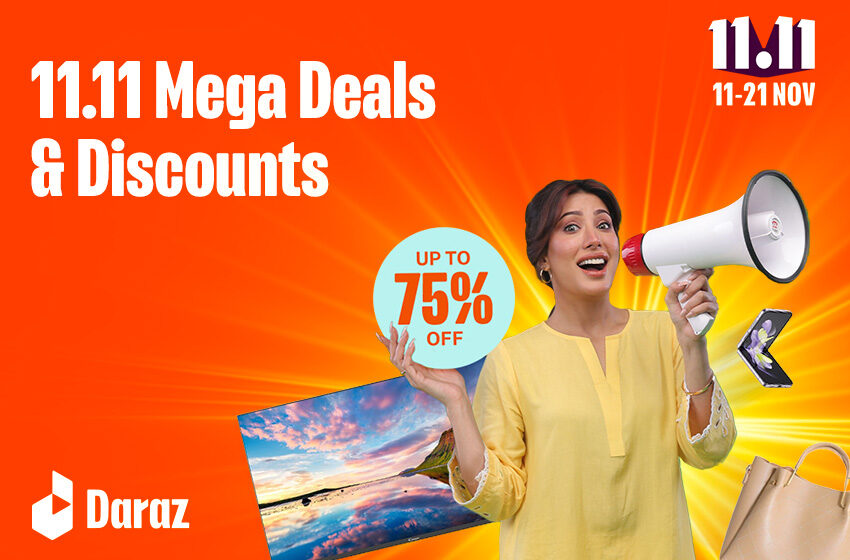  Daraz Mega Deals and Discounts on 11.11 sale