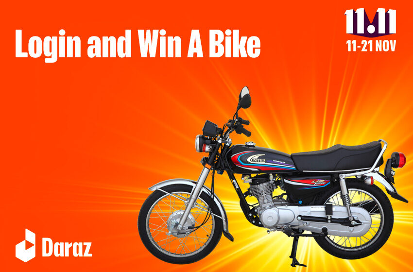  Login and Win a Brand New Bike on Daraz 11.11
