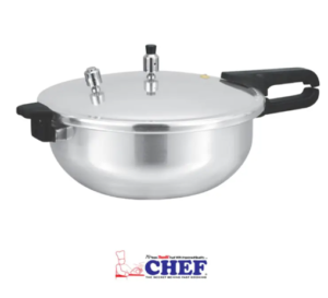 2. CHEF Pressure Cooker Karahi Aluminium 2 In 1