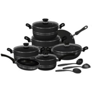 6. Tabaq Cookware Sarina Series Non-Stick Cookware Set 15 Pcs NS-111