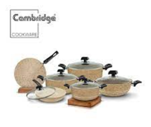 4. Cambridge Cookware Set 17 Pieces Glass Lid Non-Stick NGP6617
