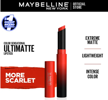 Maybelline New York Color Slim Lipstick - More Scarlet