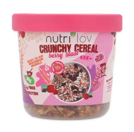 3. Nutrilov Crunchy Cereal Berry Blast