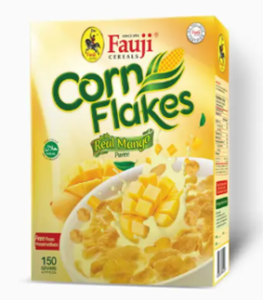 6. Fauji Corn Flakes with Real Mango Puree