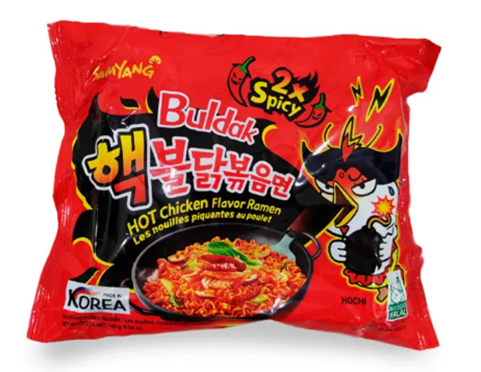 7.  Samyang 2x Spicy Flavor Ramen Noodles