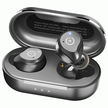 3. Tozo NC9 Hybrid Active Noise Cancelling Wireless Earbuds