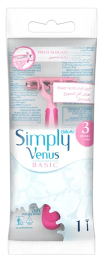 3. Gillette Simply Venus Disposable Female Shaving Razor