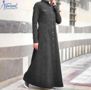 6. Coat-Style Abayas