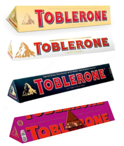 6. Toblerone Milk Chocolate With Honey & Almond Nougat -Fruit And Nut -Dark