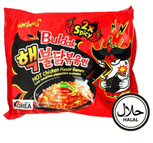 1. Samyang 2X Spicy Noodles