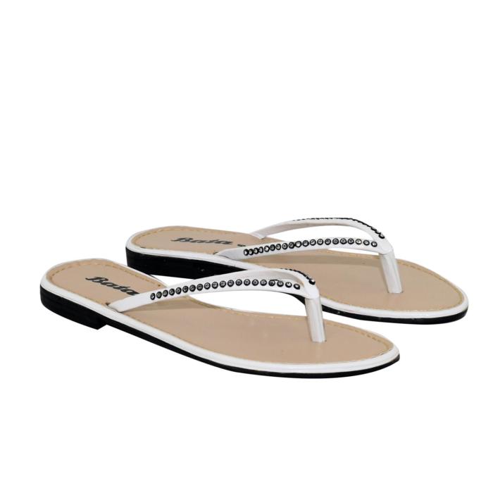 White Formal Slippers