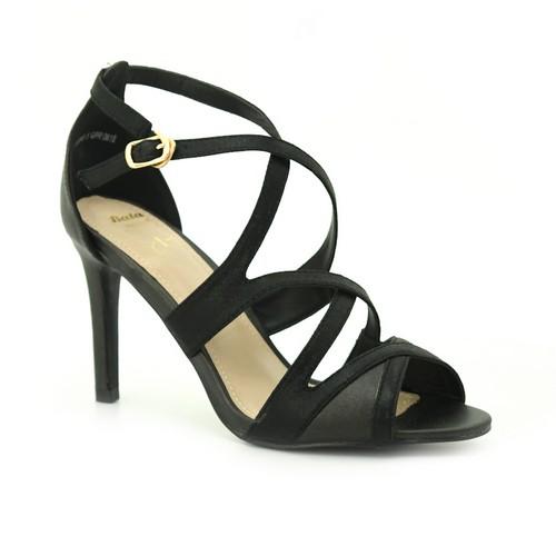 Black Crisscross Heels